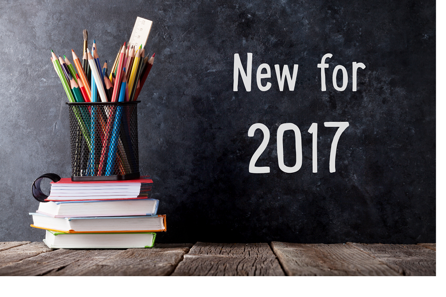 New for 2017 schools